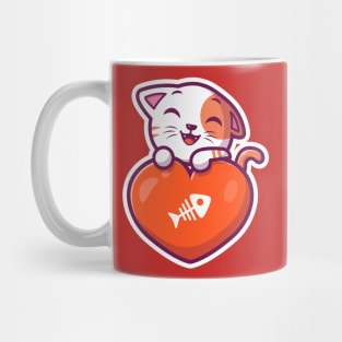 Cute cat love Mug